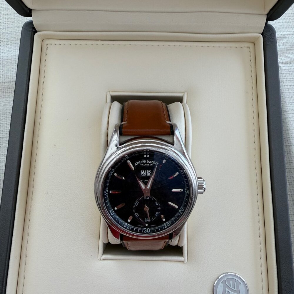 Armand Nicolet Mens Automatic Watch 9140A2-BU-P140BU2 Swiss Made - Picture 11 of 11